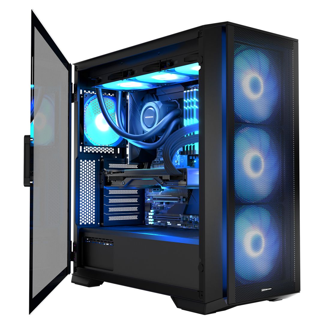 Modecom Horizon ARGB Flow Tempered Glass Black