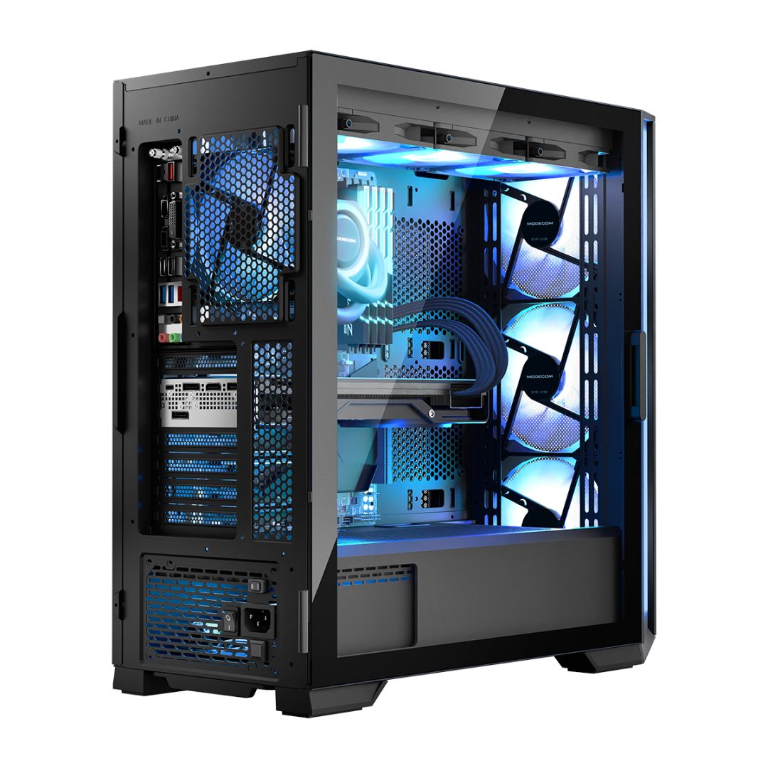 Modecom Horizon ARGB Flow Tempered Glass Black