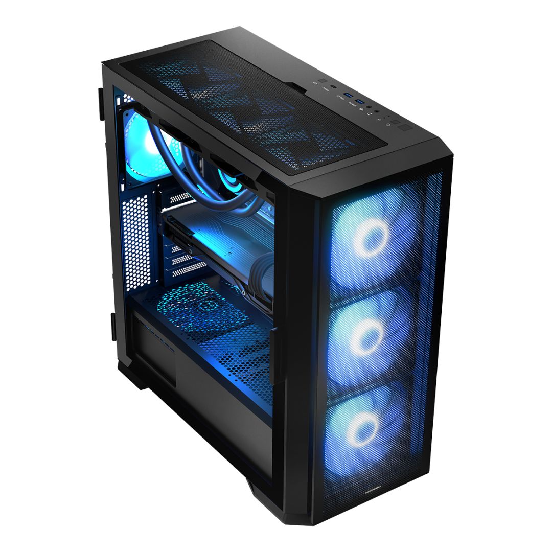 Modecom Horizon ARGB Flow Tempered Glass Black