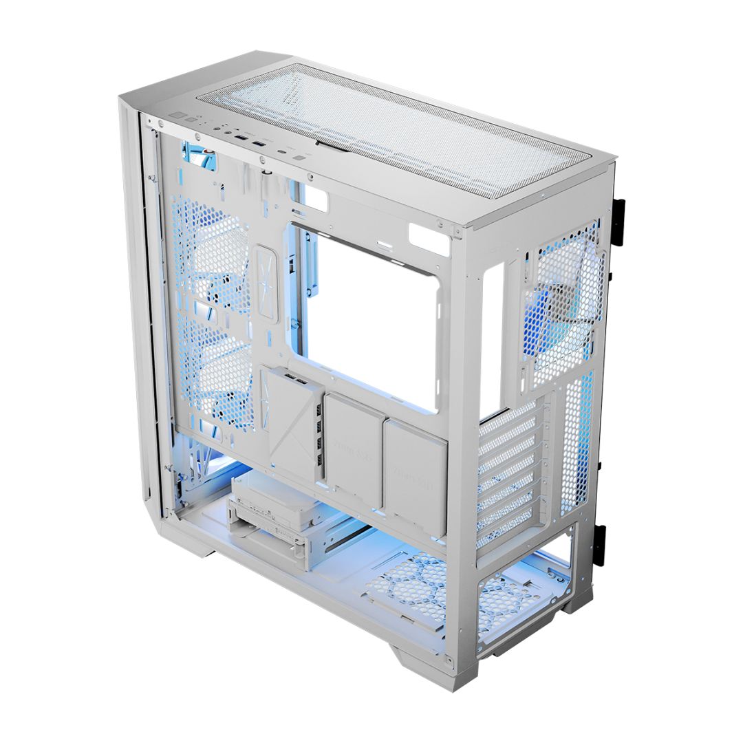 Modecom Horizon ARGB Flow Tempered Glass White