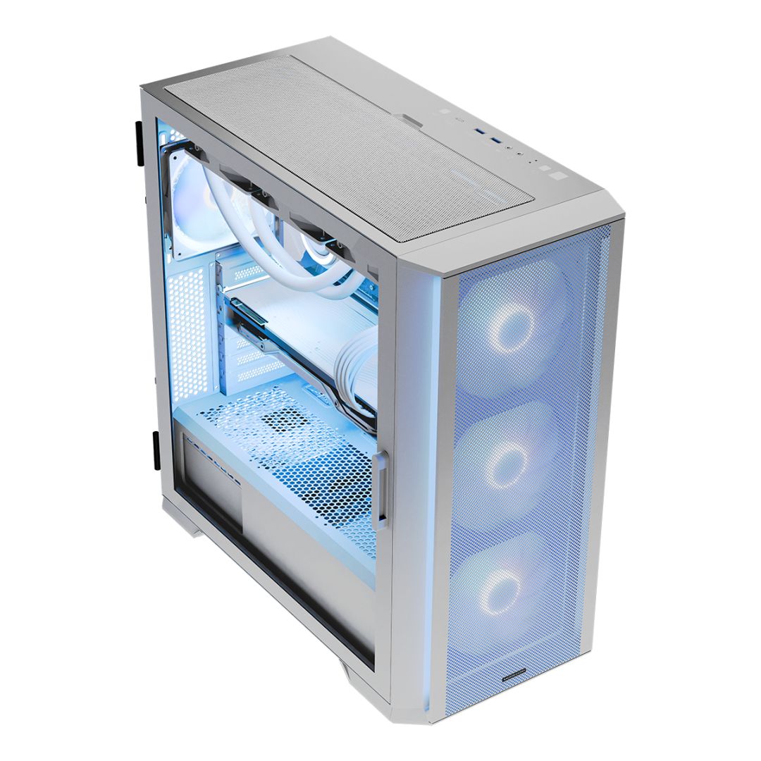 Modecom Horizon ARGB Flow Tempered Glass White