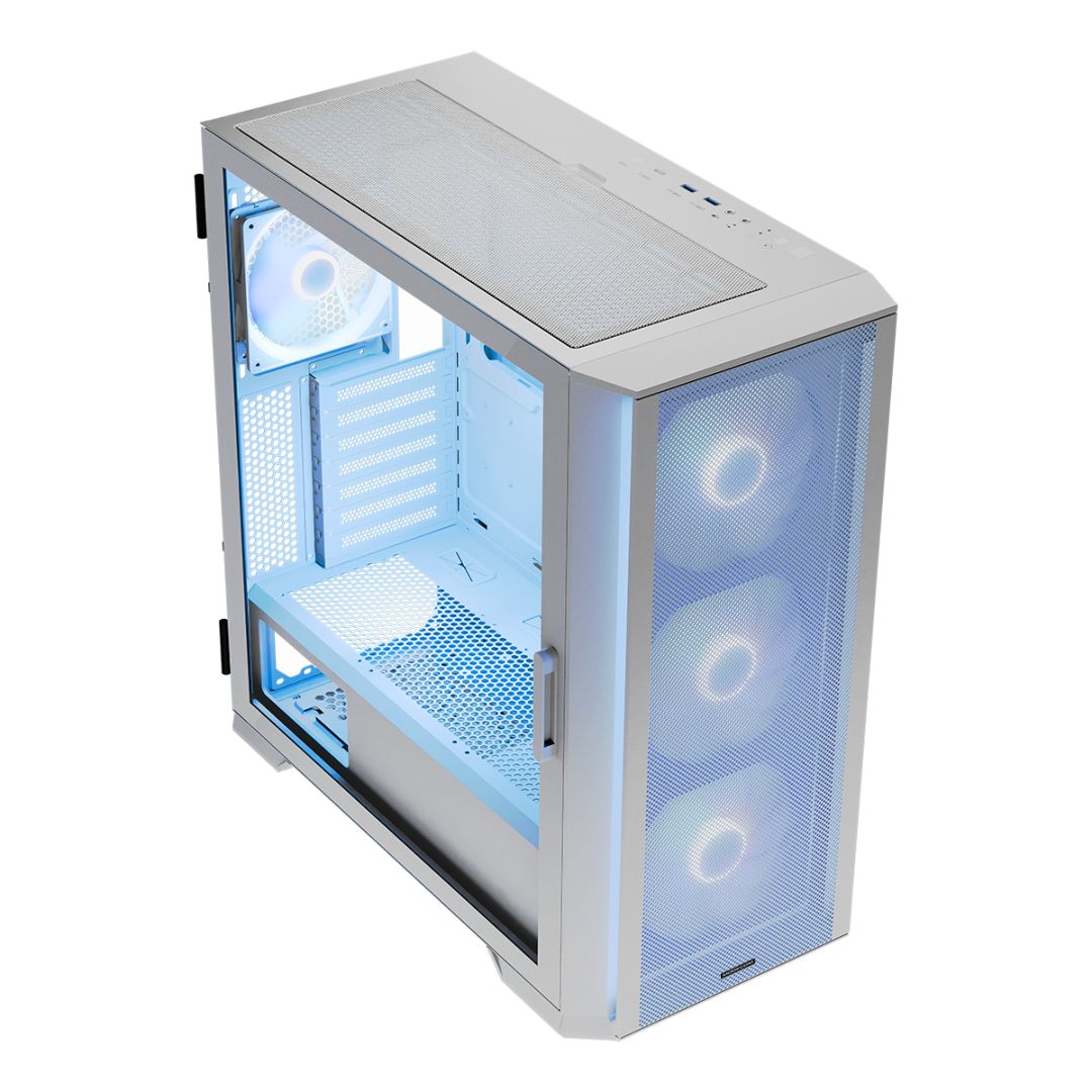 Modecom Horizon ARGB Flow Tempered Glass White