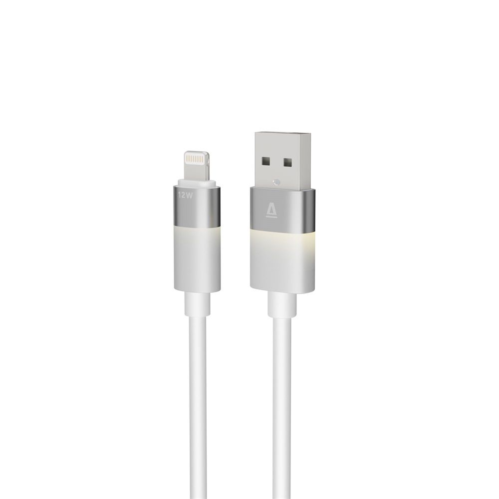 Avax CB311 GLOWY USB-A - Lightning cable 2m White