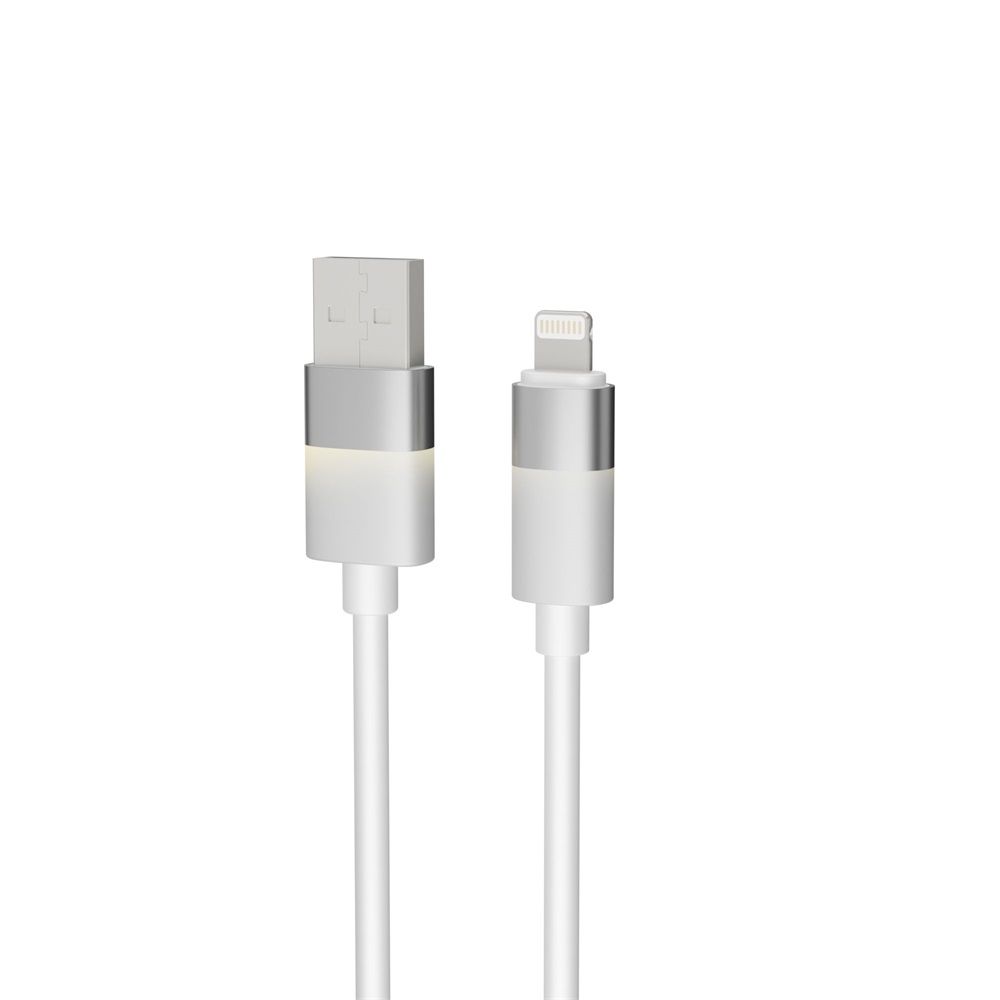 Avax CB311 GLOWY USB-A - Lightning cable 2m White