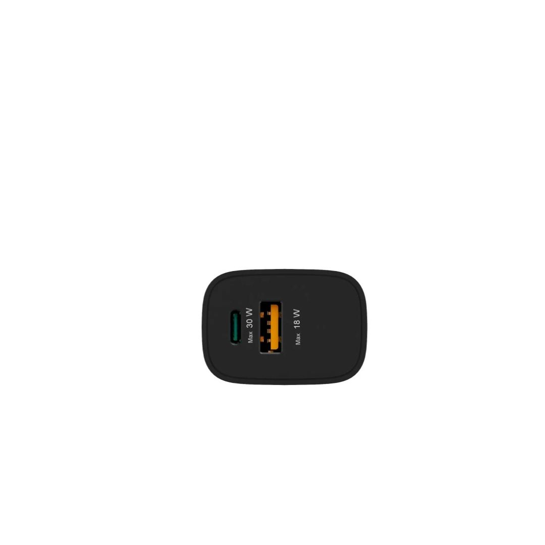 Hama Fast Charger USB-A/C PD 30W Black