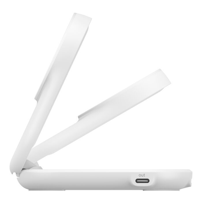 Belkin UltraCharge 25W Qi2 magnetic 2-in-1 Charger White