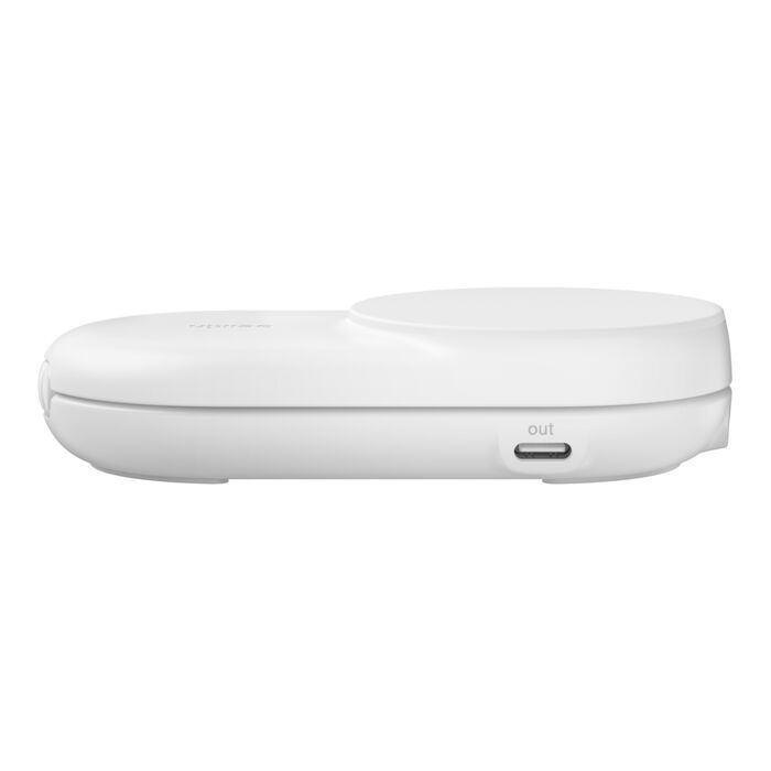 Belkin UltraCharge 25W Qi2 magnetic 2-in-1 Charger White