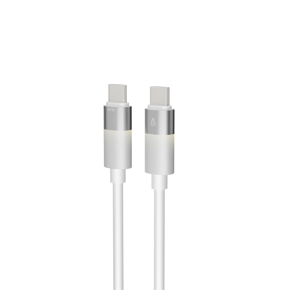 Avax CB317 GLOWY USB-A - Lightning cable 2m White
