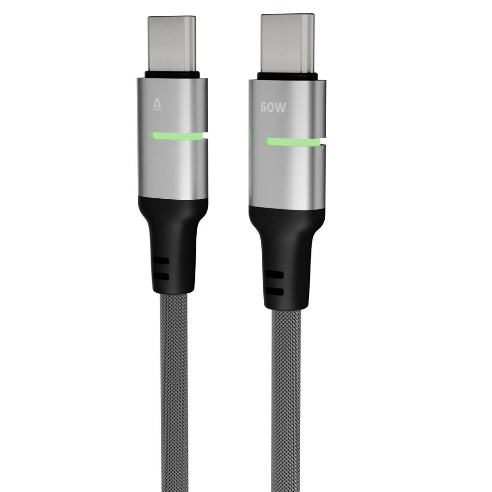 Avax CB632 STEELY LED USB-C 1m Black