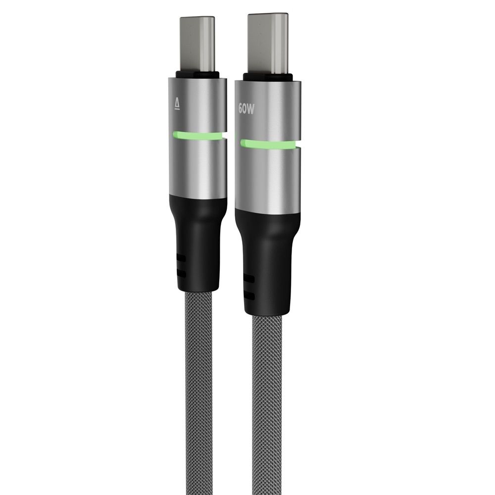 Avax CB632 STEELY LED USB-C 1m Black