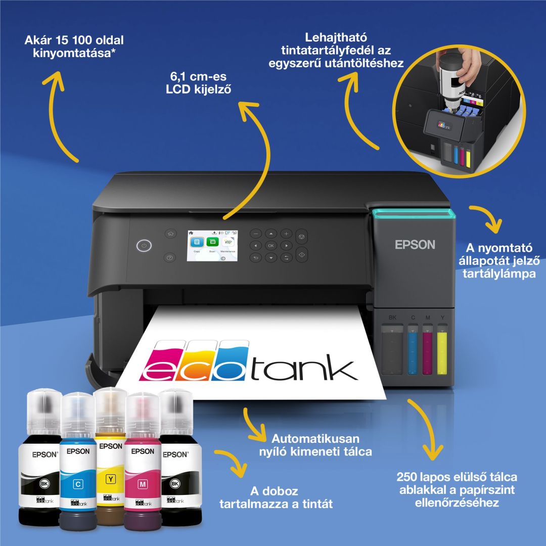 Epson EcoTank L6360 Tintasugaras Nyomtató/Másoló/Scanner