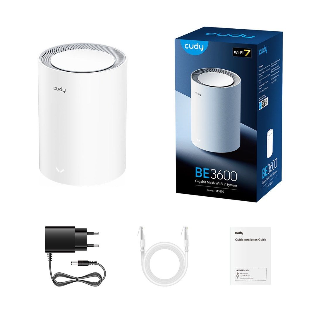 Cudy M3600 BE3600 Gigabit Mesh Wi-Fi System (1-Pack)