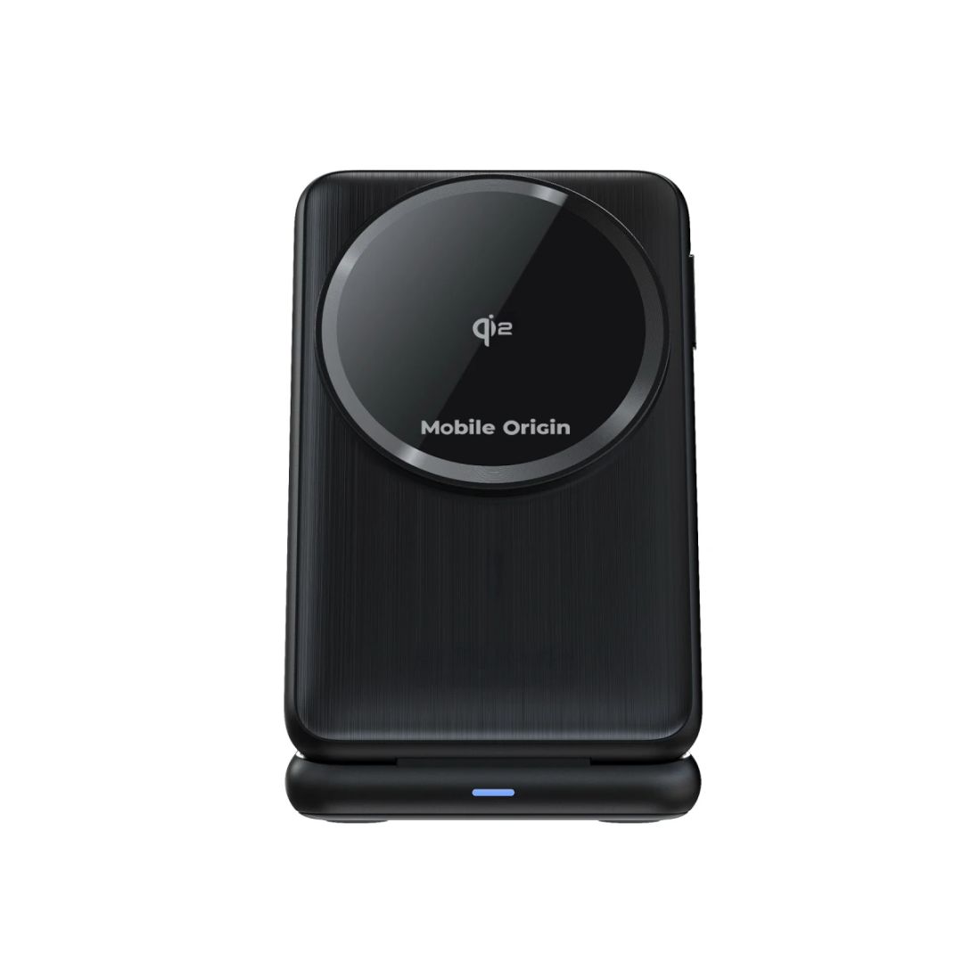 Mobile Origin 3in1 Foldable Qi2 Charger PW8 Black
