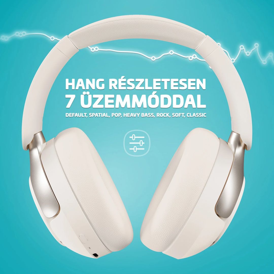 Lamax HighComfort2 ANC Bluetooth Headset White