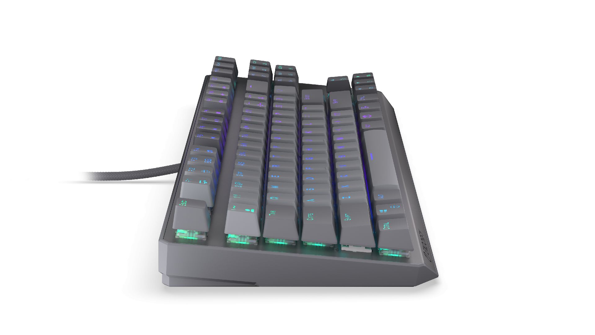 Endorfy Thock V2 TKL Red Switch Mechanical Keyboard Grey US