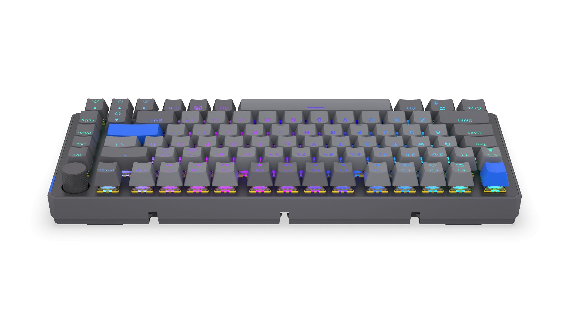 Endorfy Thock V2 75% Wireless Bluetooth Yellow Switch Mechanical Keyboard Grey US