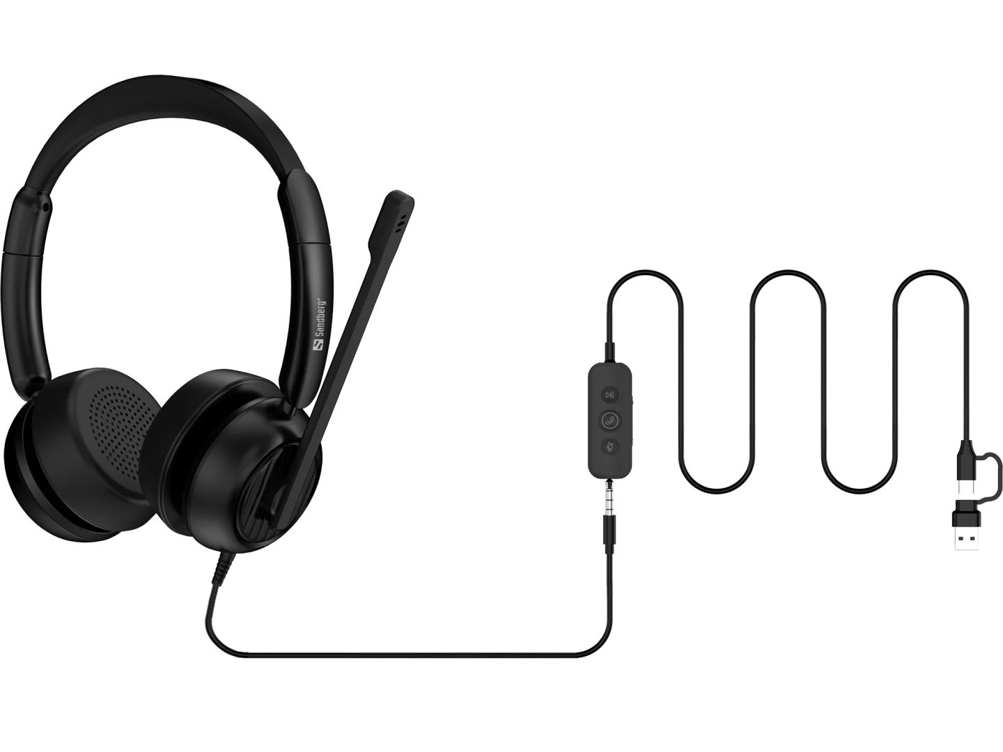 Sandberg 3in1 Office Headset Pro ENC Black