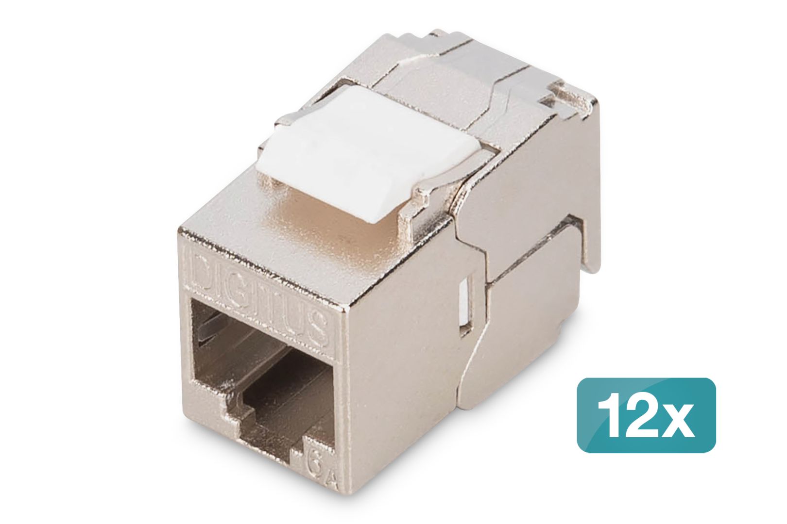 Digitus CAT 6A Keystone Jack, shielded,Re-embedded 12pc