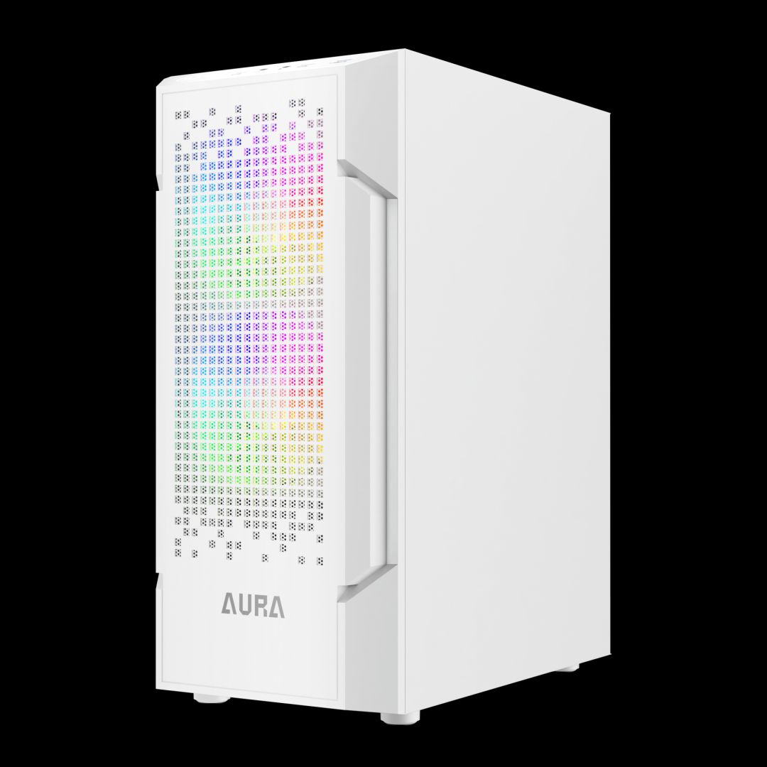 Gamdias Aura GC7 ARGB Tempered Glass White