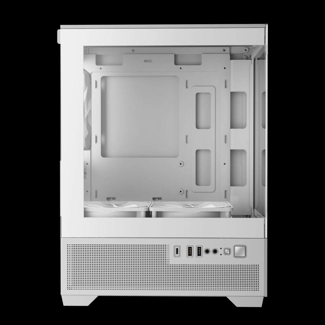 Gamdias Aura GC9M ELITE ARGB Tempered Glass White