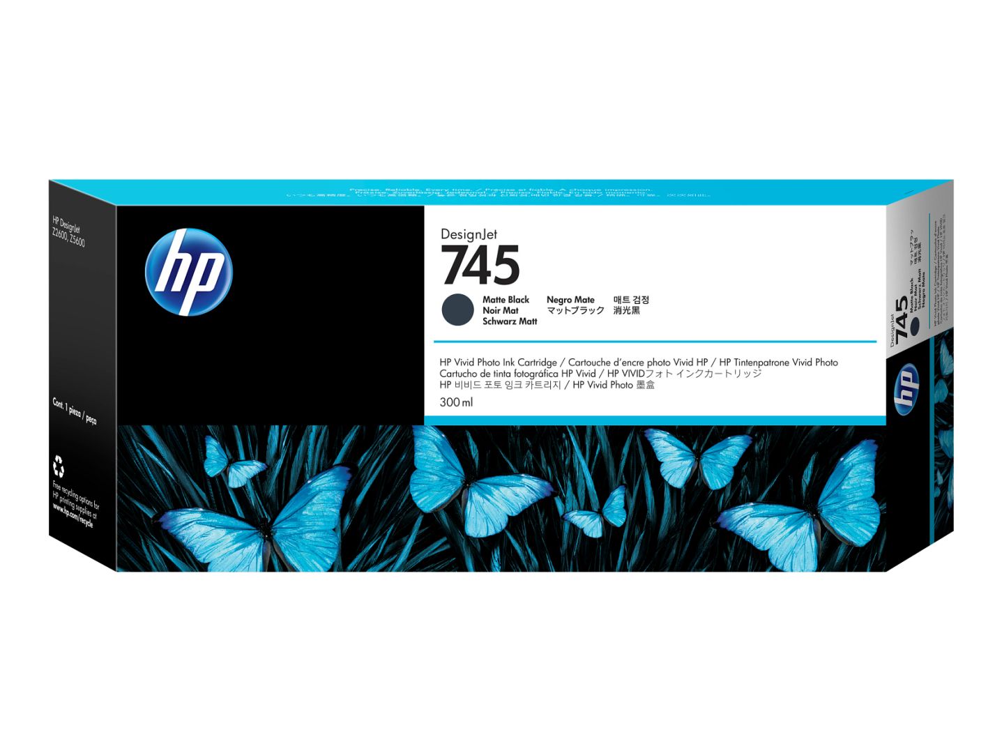 HP 745 Matte Black tintapatron