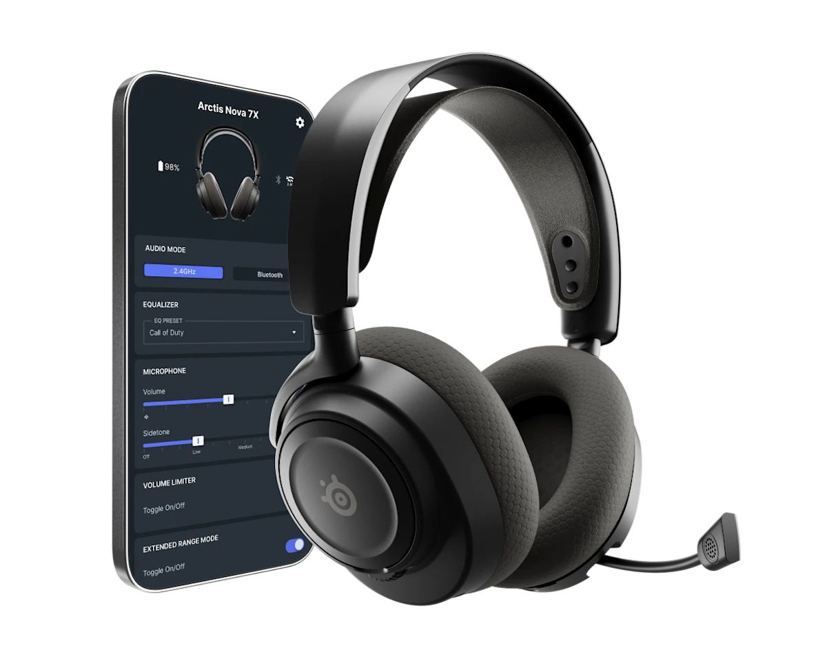 Steelseries Arctis Nova 7X Gen 2 Wireless Bluetooth Gaming Headset Black