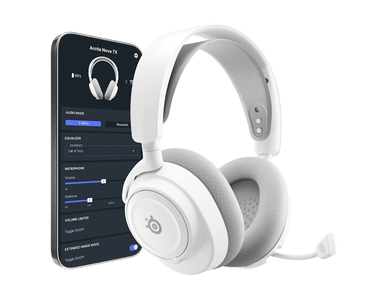 Steelseries Arctis Nova 7X Gen 2 Wireless Bluetooth Gaming Headset White