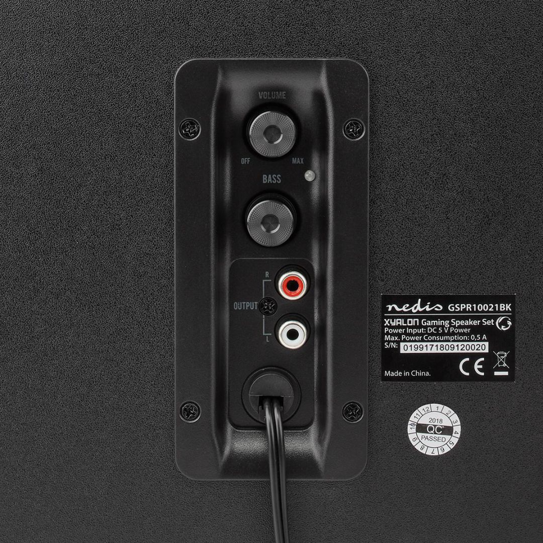 Nedis GSPR10021BK Gaming Speaker Black