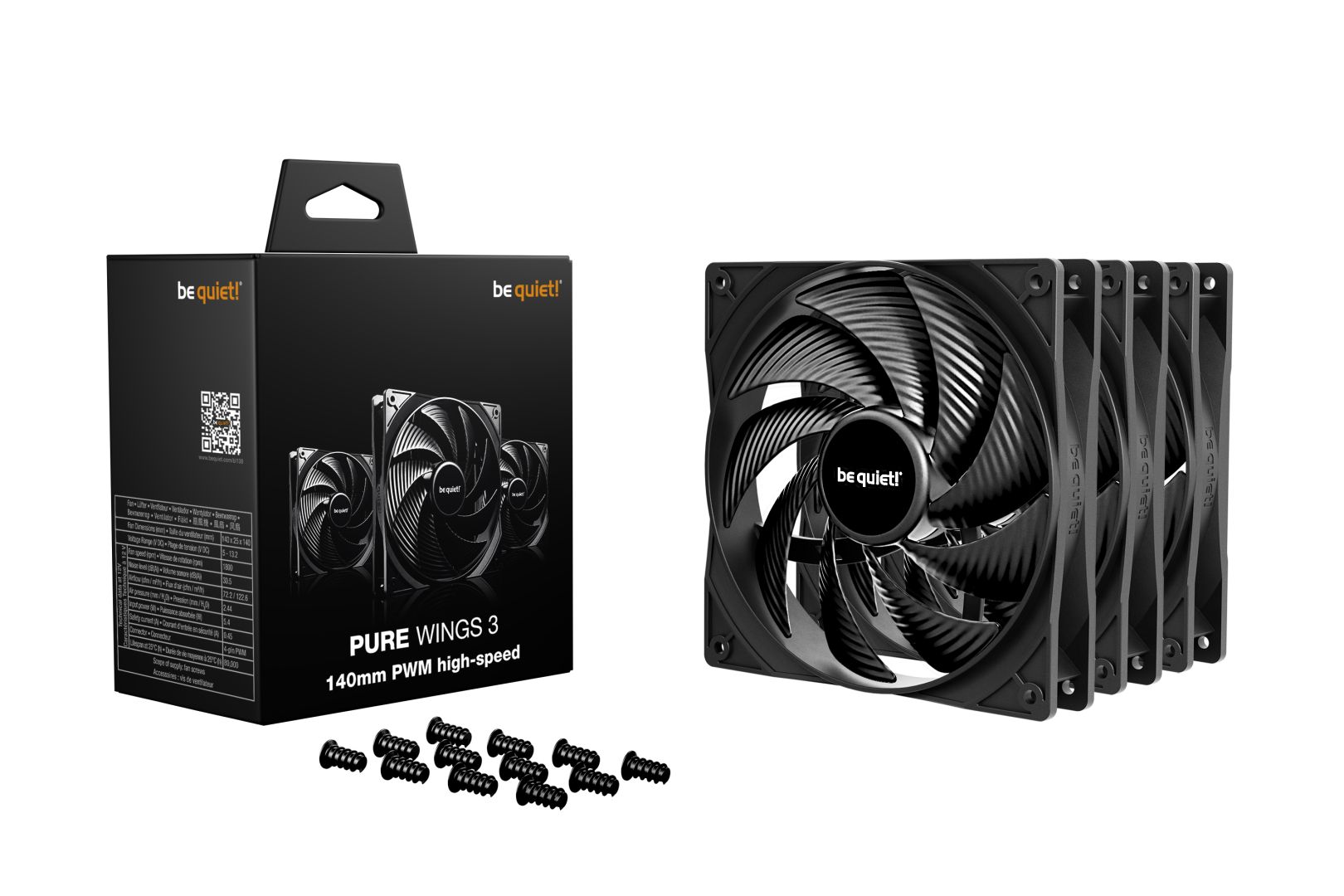 Be quiet! Pure Wings 3 140mm PWM HS (3-Pack)