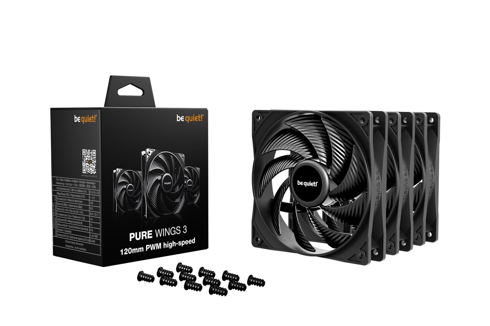 Be quiet! Pure Wings 3 120mm PWM HS (3-Pack)
