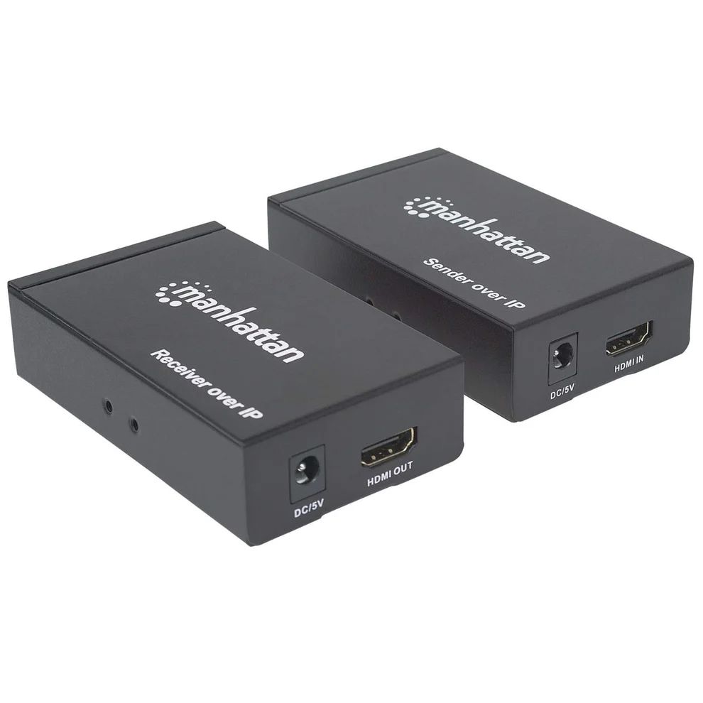 Manhattan 1080p HDMI over IP Extender Splitter Kit Black