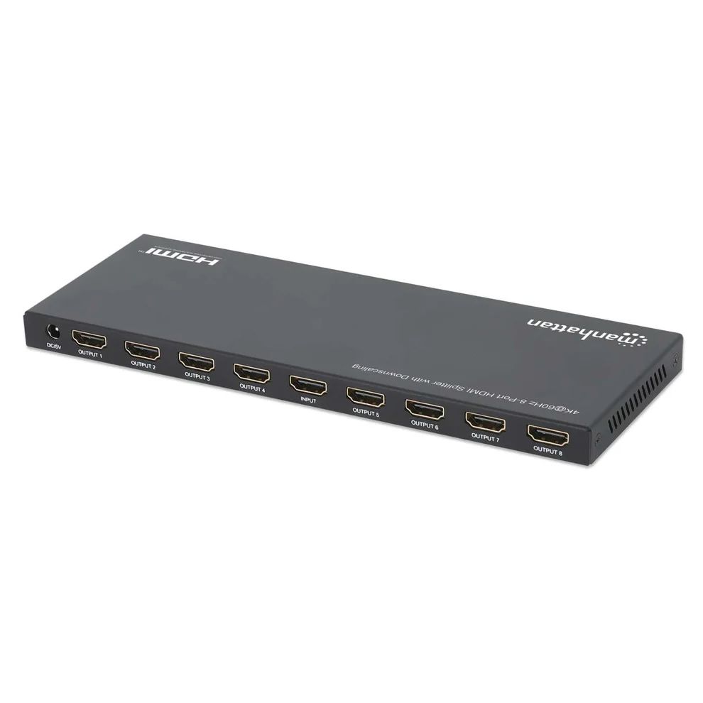 Manhattan 4K 60Hz 8-Port HDMI Splitter with Downscaling
