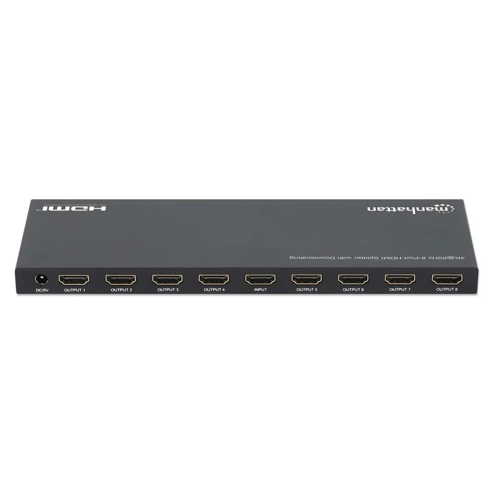Manhattan 4K 60Hz 8-Port HDMI Splitter with Downscaling