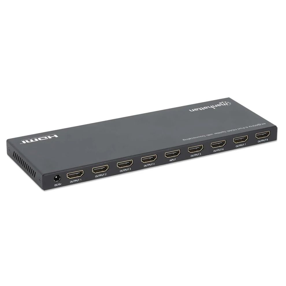 Manhattan 4K 60Hz 8-Port HDMI Splitter with Downscaling