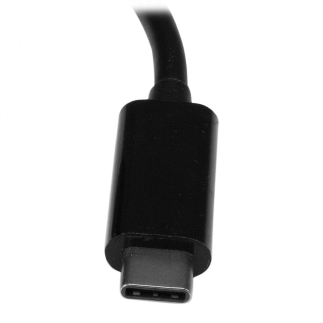 Startech 3 Port USB-C Hub with Gigabit Ethernet & 60W Power Delivery Passthrough Laptop Charging