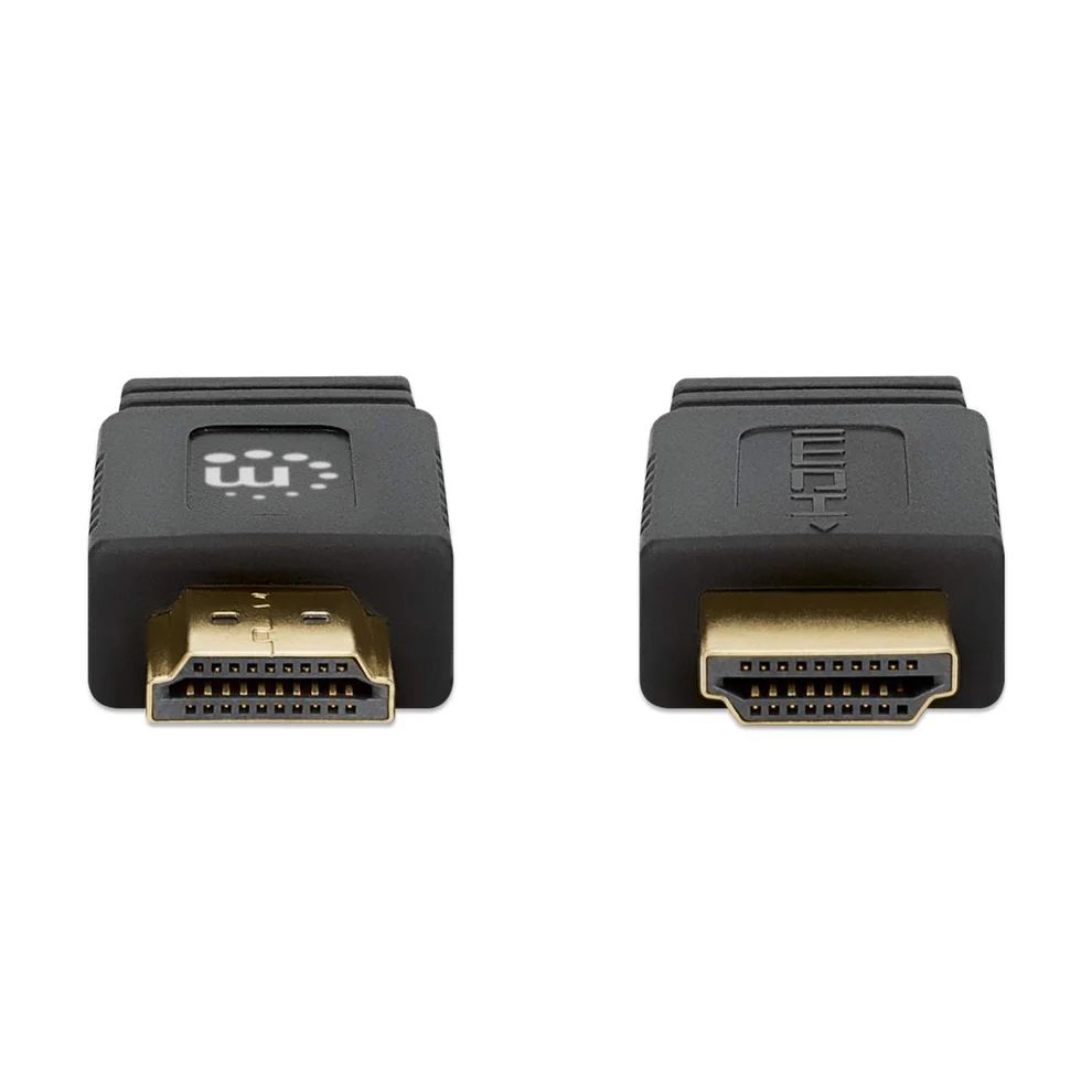 Manhattan Flat High Speed HDMI Cable with Ethernet Cable 10m Black