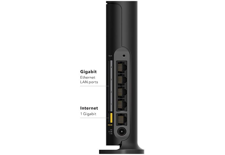 Netgear 4-Stream AX1800 WiFi 6 Router Black