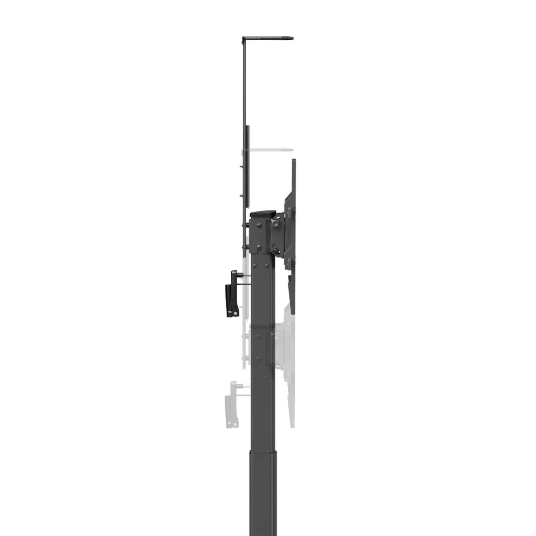 Manhattan Multimedia TV Cart with Tool-Free Height Adjustment 37