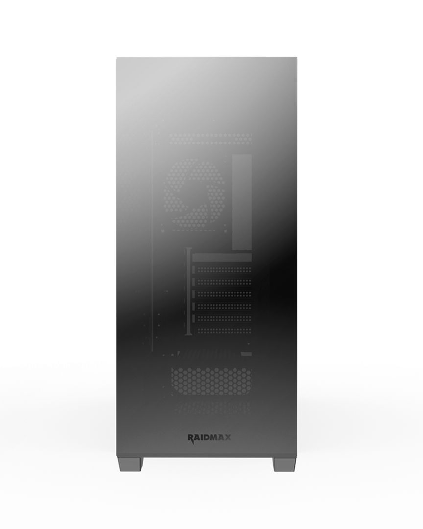 RaidMax i800 Chrome Tempered Glass Black