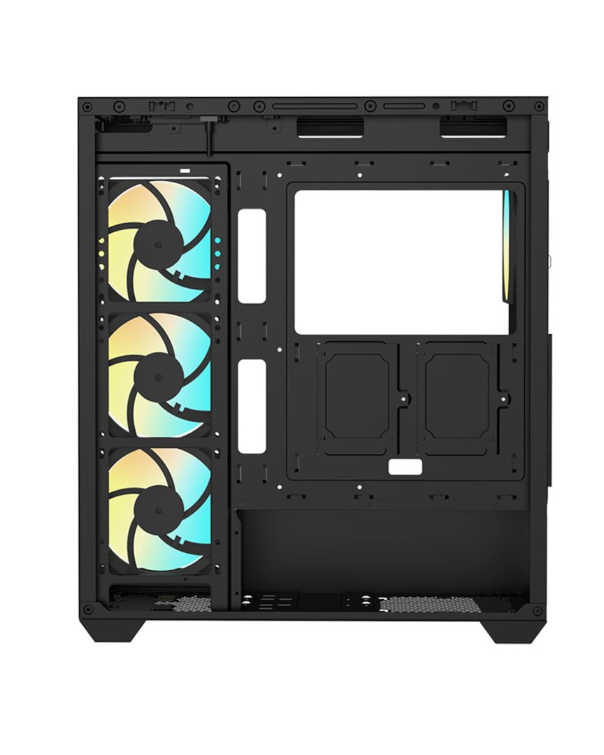 RaidMax i800 Chrome Tempered Glass Black