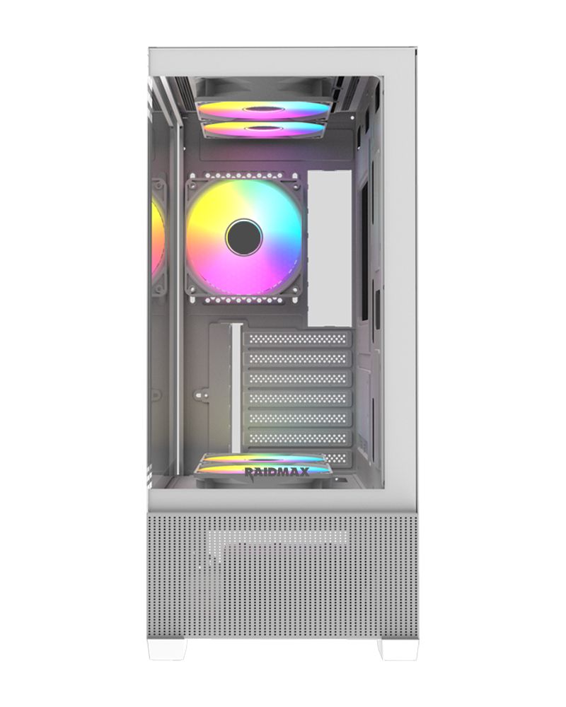 RaidMax i802 Tempered Glass White
