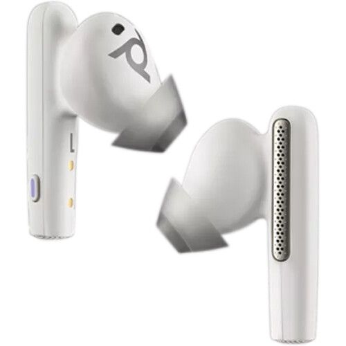 Poly Plantronics Voyager Free 60+ UC Touchscreen Charge Case USB-A Bluetooth Headset White Sand