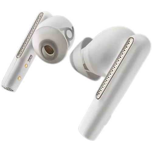 Poly Plantronics Voyager Free 60+ UC Touchscreen Charge Case USB-A Bluetooth Headset White Sand