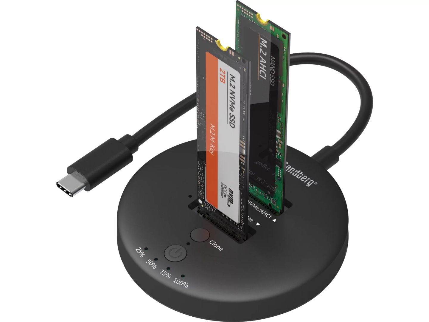 Sandberg Sandberg M.2 SSD dokkoló -USB3.2 Cloner Dock for M2+NVMe