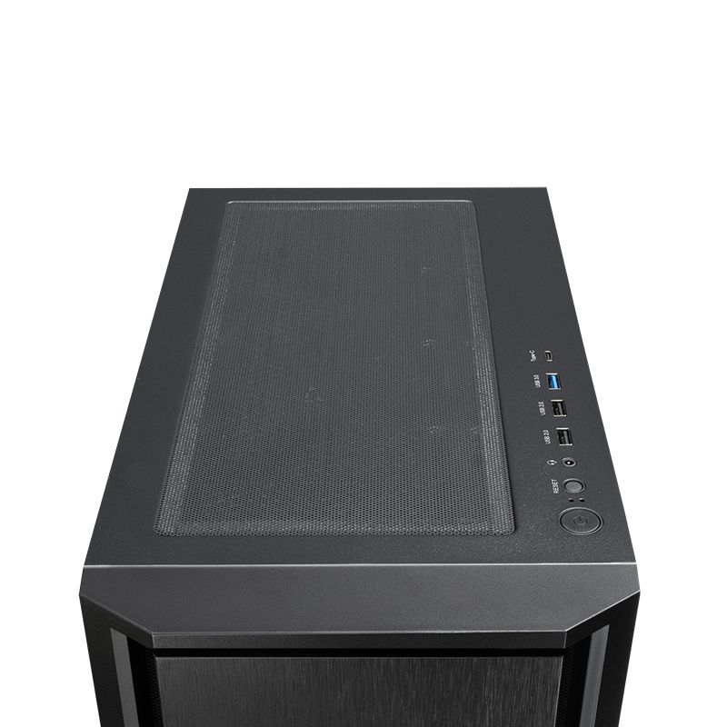 ASRock Pro Midi TG Tempered Glass Black