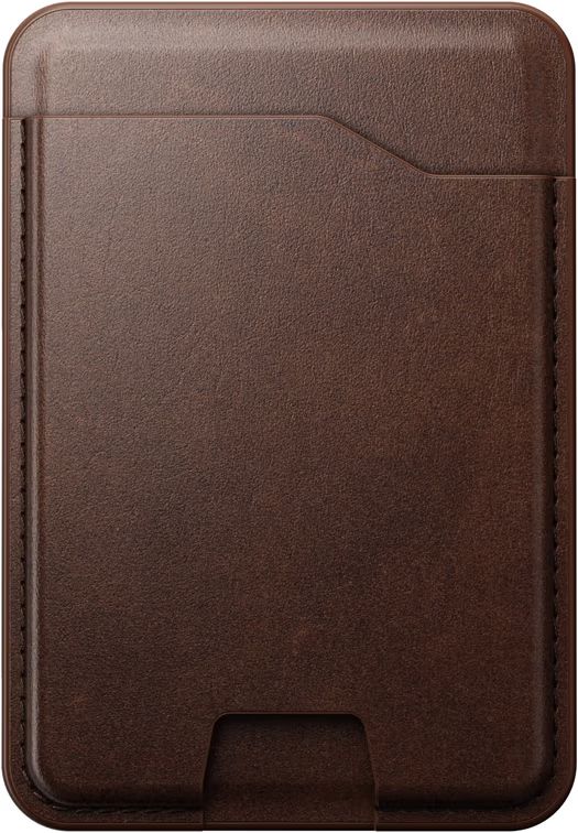 Nomad Leather Mag Wallet with Find My Tracking Brown