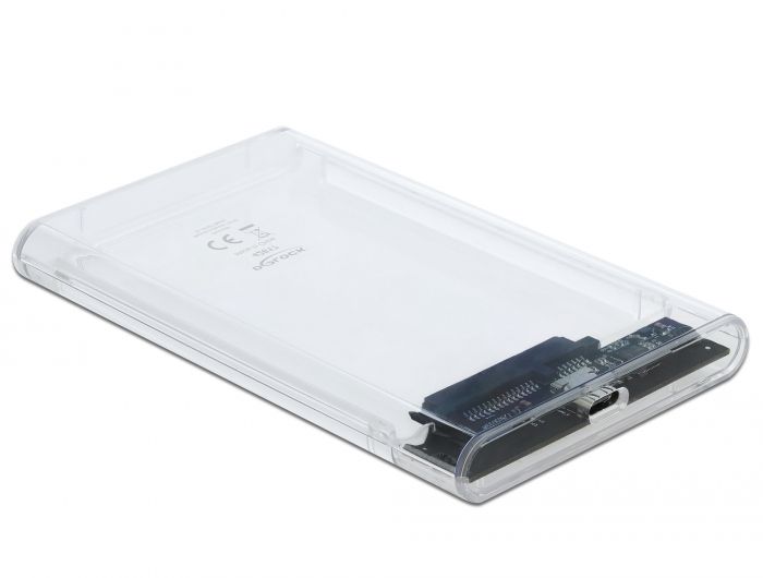 DeLock External Enclosure for 2,5″ SATA HDD / SSD with SuperSpeed USB 10 Gbps (USB 3.1 Gen 2)