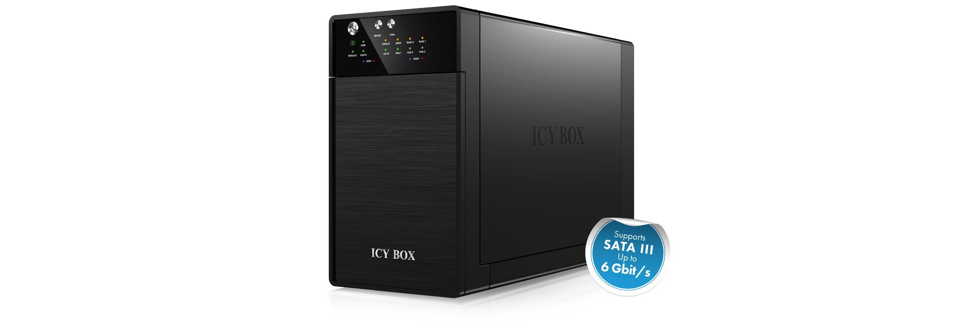 Raidsonic IcyBox IB-RD3620SU3 External dual RAID system for 3.5
