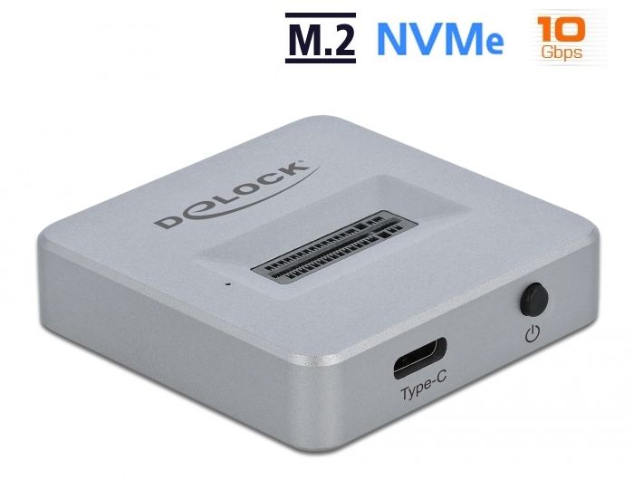 DeLock M.2 Docking Station for M.2 NVMe PCIe SSD with USB Type-C female