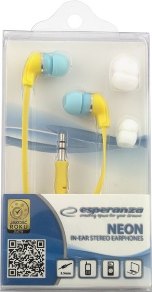 Esperanza EH147Y Earphone Neon Yellow